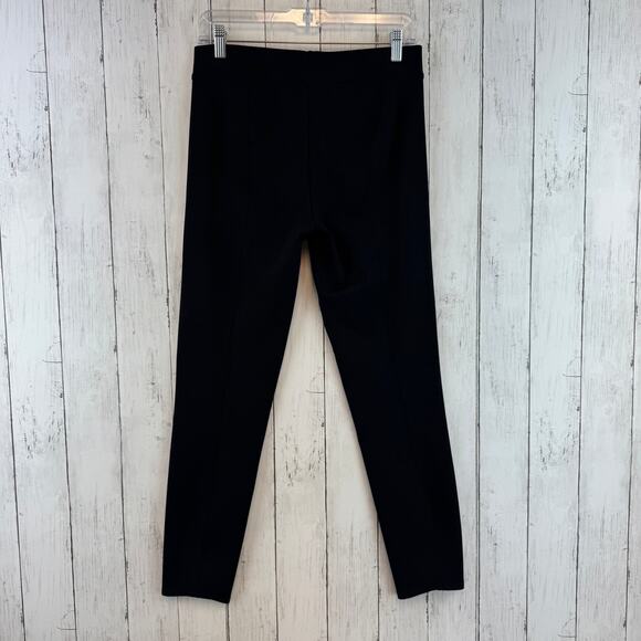 The Row Black Relma Stretch-Scuba Skinny Leggings Ankle Crop Pant Size Large - Picture 7 of 16